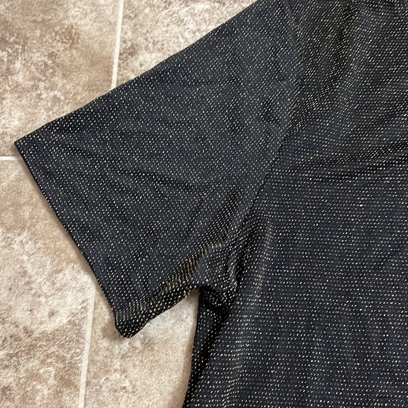 Black and gold sparkly Socialite top, size large - Picture 5 of 7